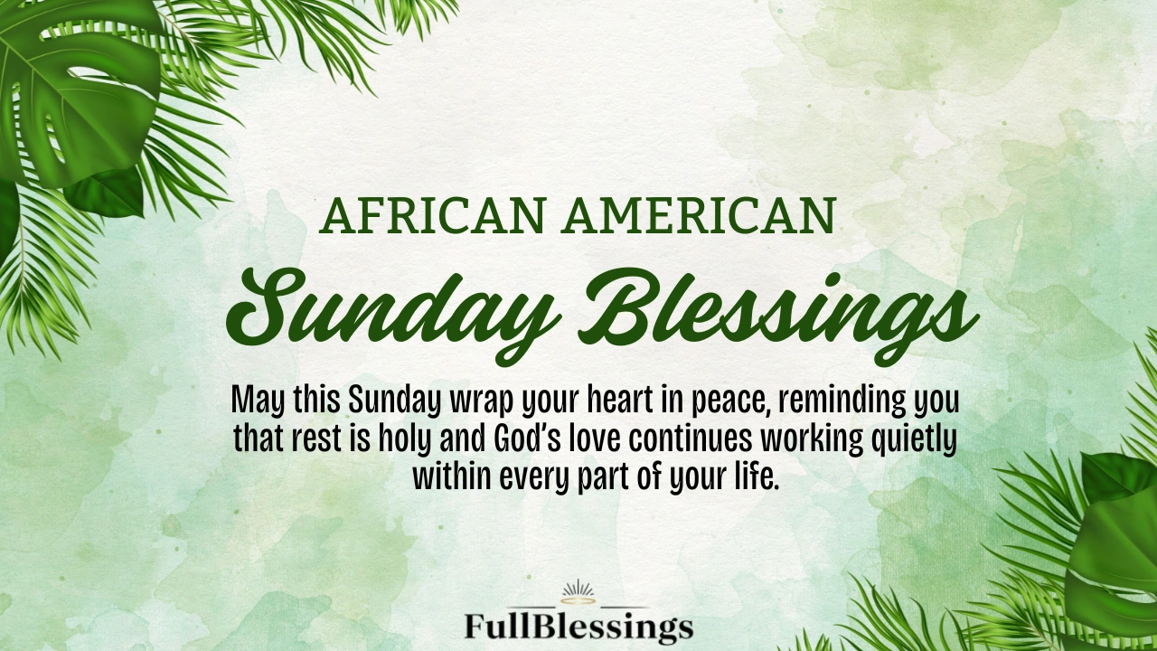 African American Sunday Blessings