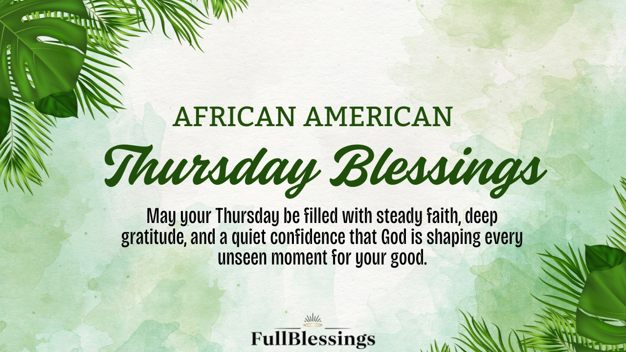 African American Thursday Blessings