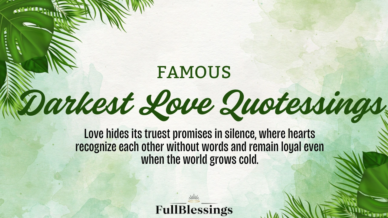 Darkest Love Quotes