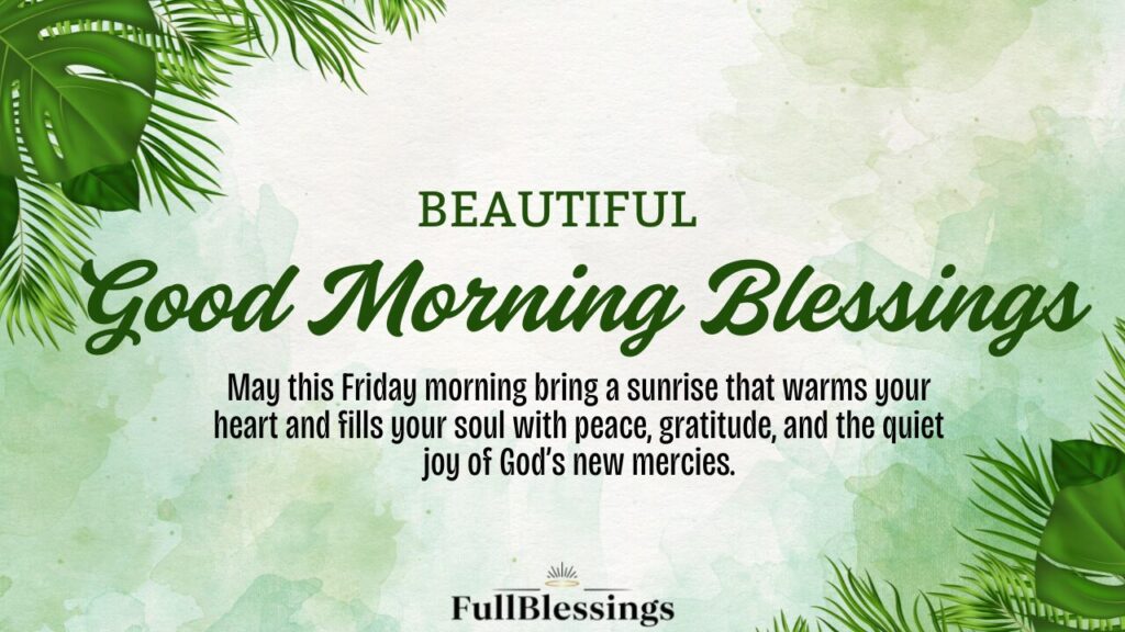 Good Morning Blessings