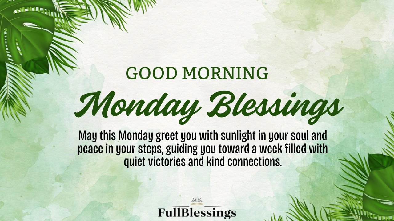 Good Morning Monday Blessings
