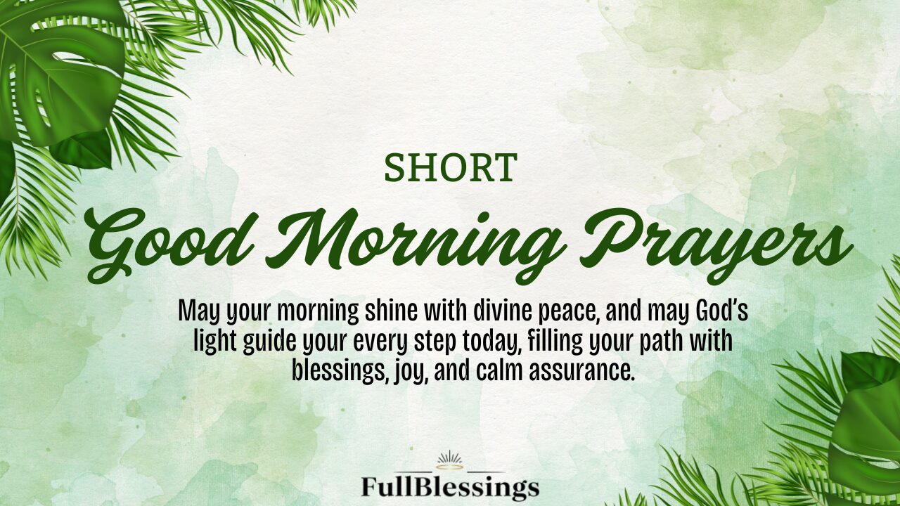 Good Morning Prayers