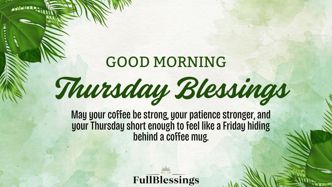 Good Morning Thursday Blessings