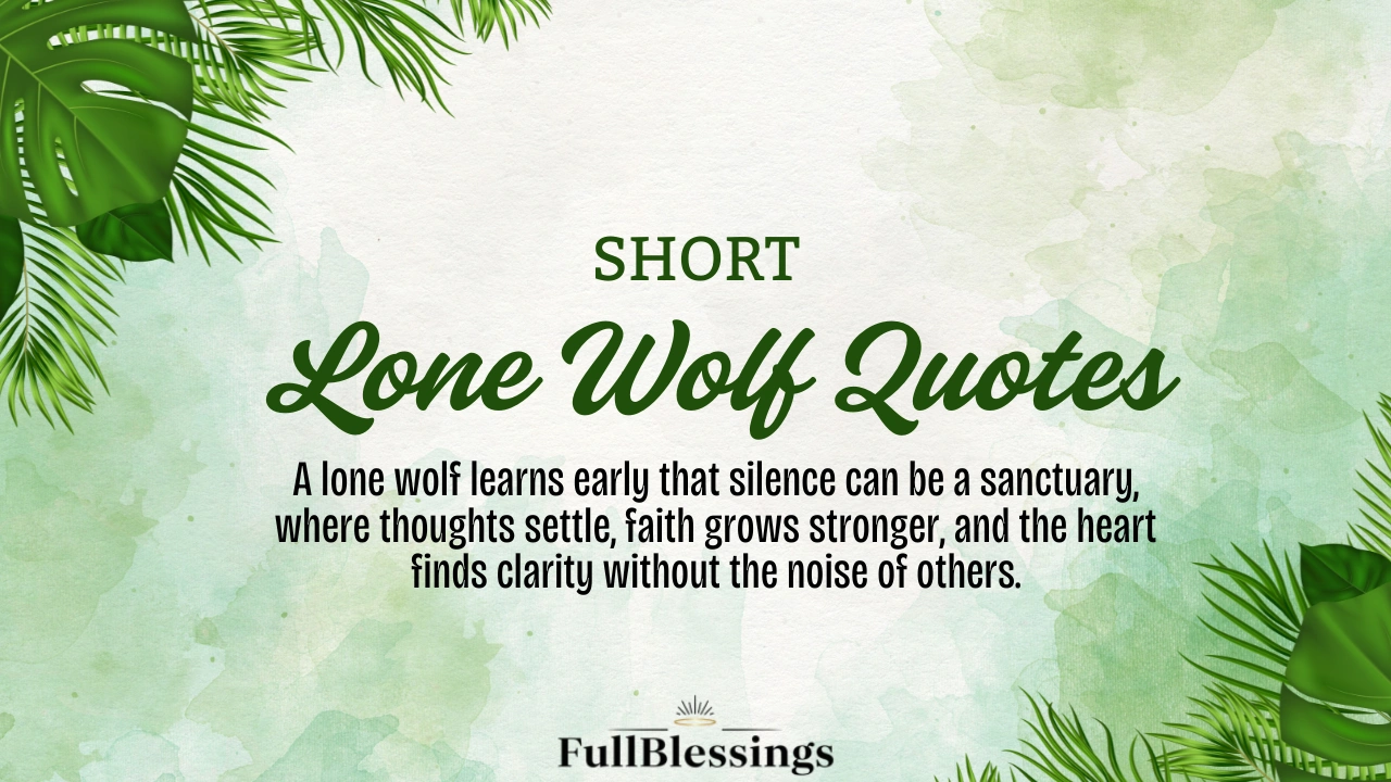 Lone Wolf Quotes
