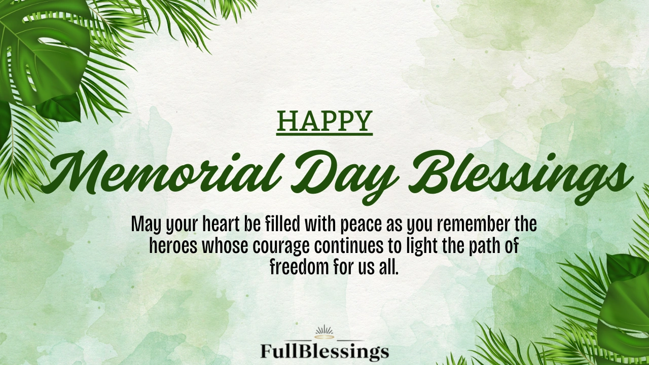 Memorial Day Blessings
