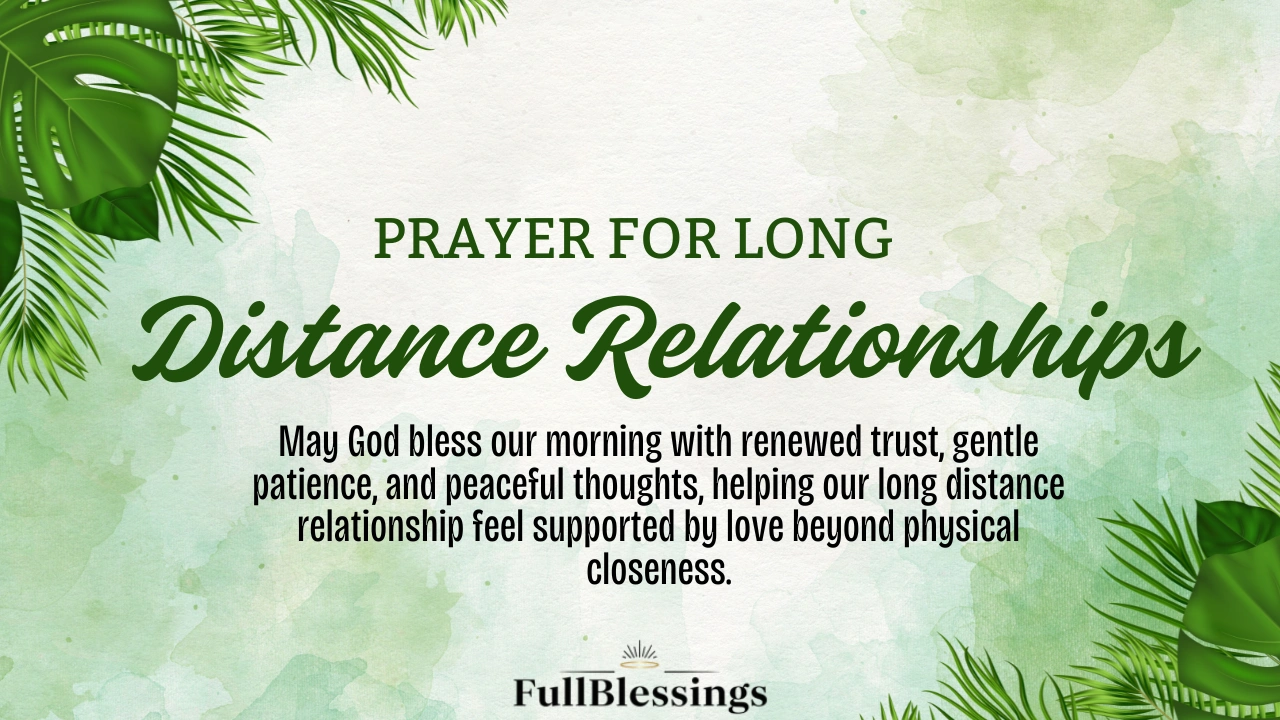 Prayer for Long Distance Relationships