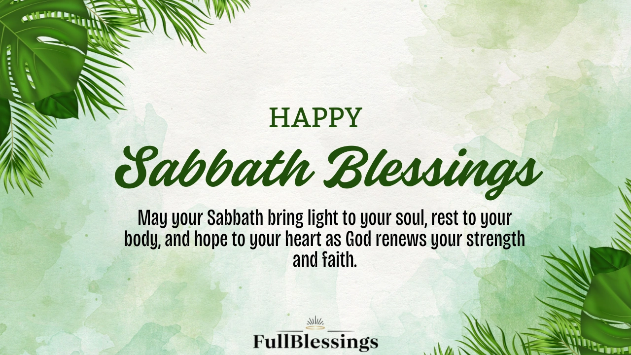 Sabbath Blessings