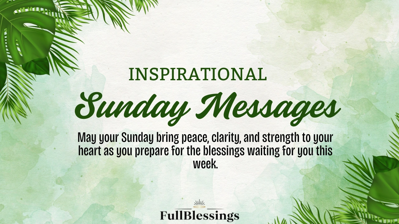 Sunday Messages