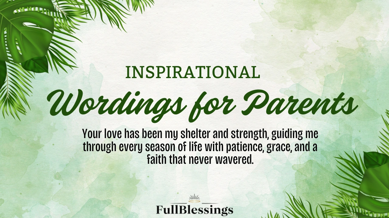 Wordings for Parents